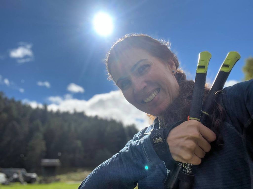marcha nordica en valencia con carol carballo